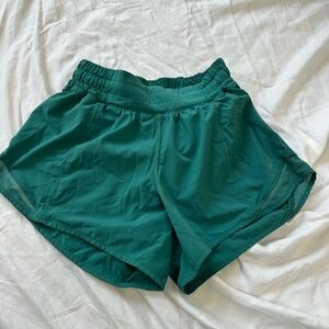 Women's Green Athletic Shorts